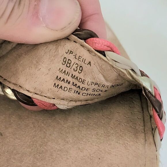 Jessica Simpson open toe sandal wedge espadrille women's size 9 - Picture 4 of 5